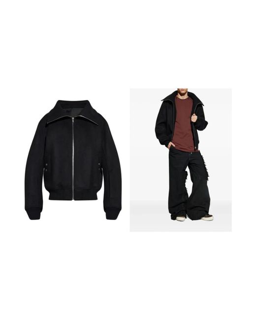 Rick Owens Light Jackets in het Black voor heren