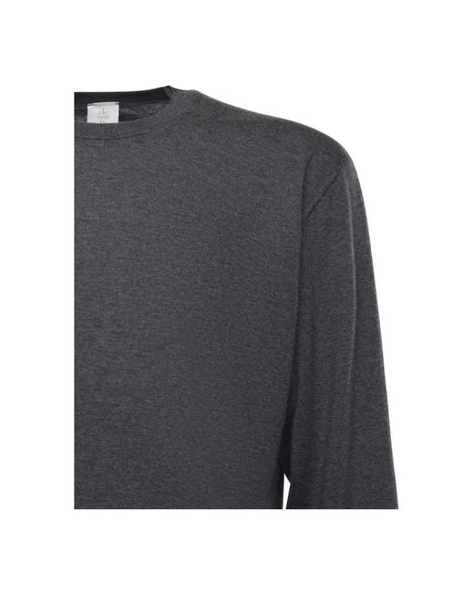 Eleventy Gray Round-Neck Knitwear for men