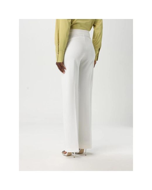 Pinko White Wide Trousers