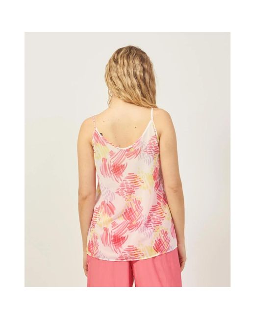 ARMANI EXCHANGE Pink Sleeveless Tops