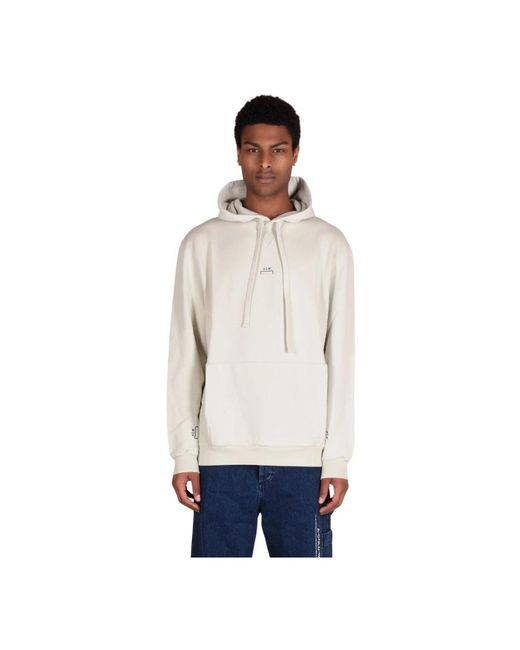 Regular fit hoodie con polsini a costine di A_COLD_WALL* in White da Uomo