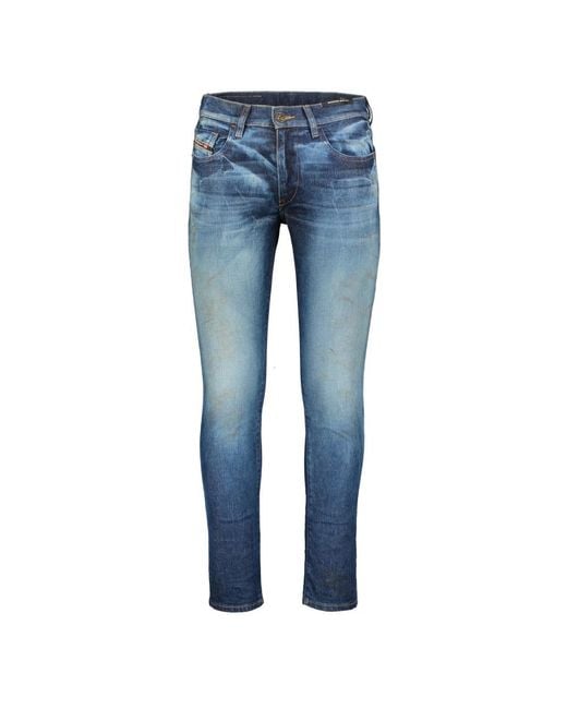 DIESEL Blue Slim Fit Jeans for men