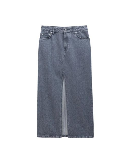 Filippa K Blue Denim Skirts