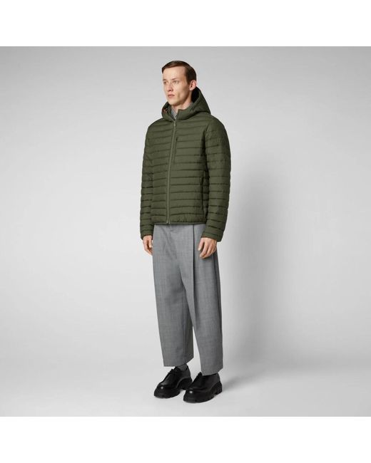 Save The Duck Green Winter Jackets for men