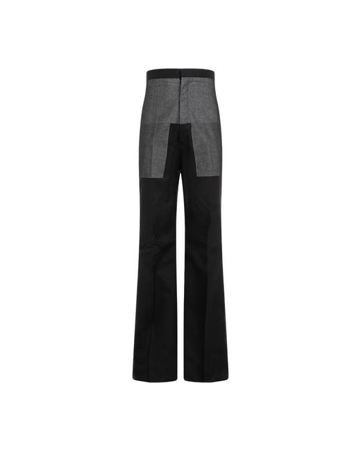 Rick Owens Gray Wide Trousers for men