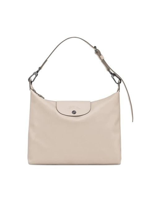Longchamp White Shoulder Bags