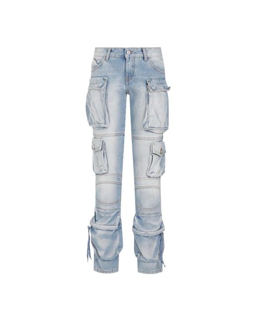 Jeans > straight jeans The Attico en coloris Blue