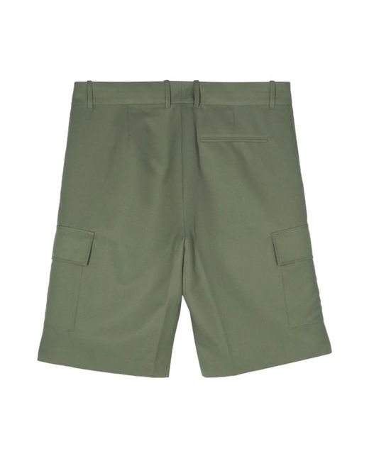 Drole de Monsieur Cargo style khaki shorts in Green für Herren