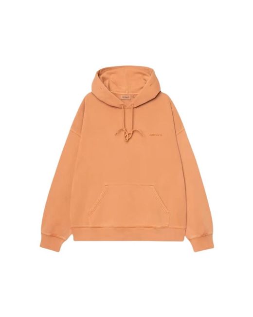 Carhartt Orange Hoodies for men