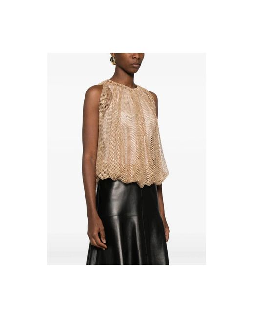 Sportmax Brown Sleeveless Tops