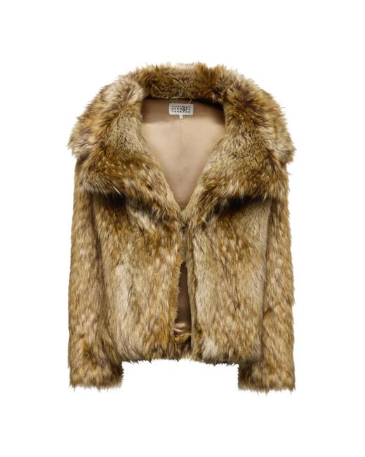 MM6 by Maison Margiela Multicolor Faux Fur & Shearling Jackets
