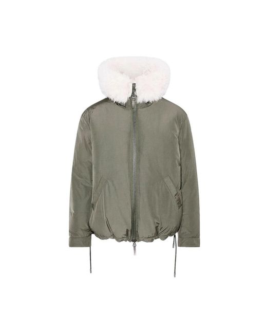 Yves Salomon Green Winter Jackets