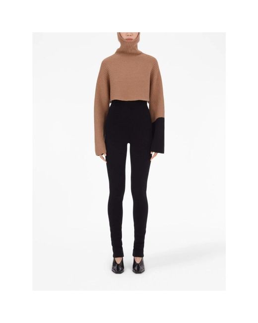 Ferragamo Trui Met Colourblocking in het Brown