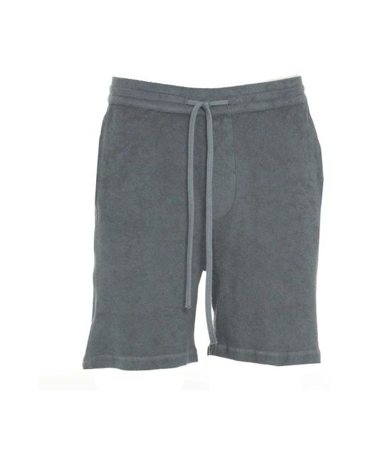 Majestic Filatures Gray Casual Shorts for men