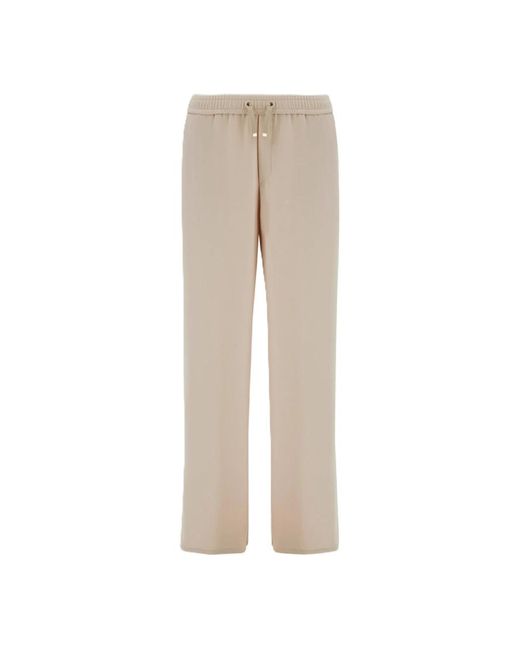 Herno Natural Matte Crepe Satin Trousers