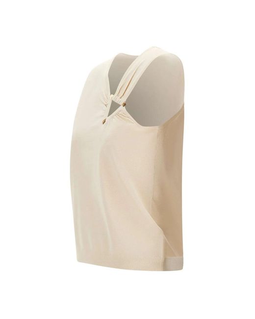 Kaos Tops ,Wit ,Top in het Natural