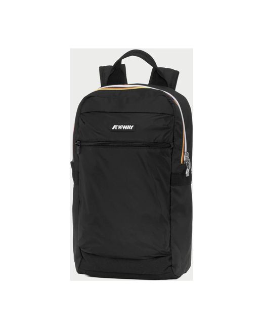 K-Way Black Backpacks for men