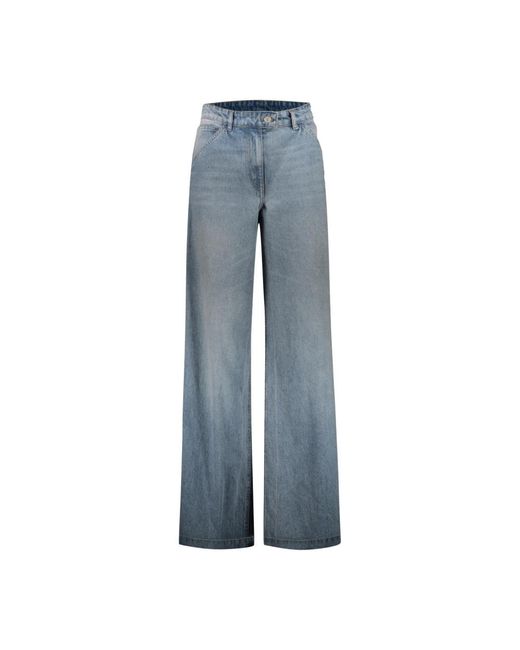 Courreges Blue Loose-Fit Jeans