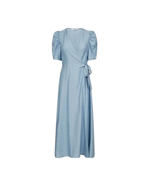 Wrap Dresses co'couture de color Blue