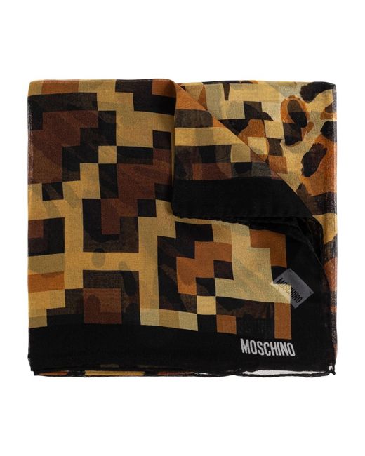 Moschino Black Seidenschal