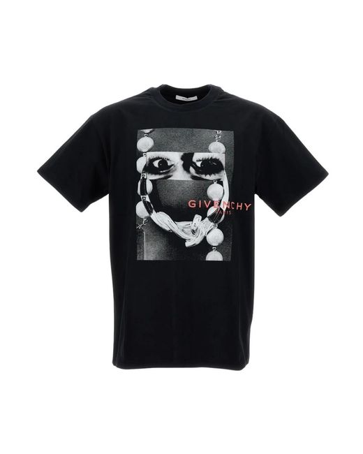 Givenchy Cotton Stamp Print T-Shirt in Black für Herren