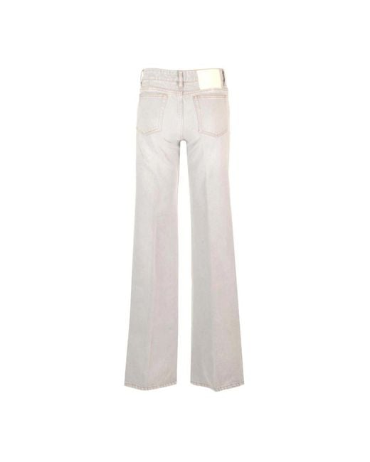 AMI White Flared Jeans