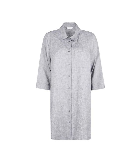 Peserico Gray Shirt Dresses
