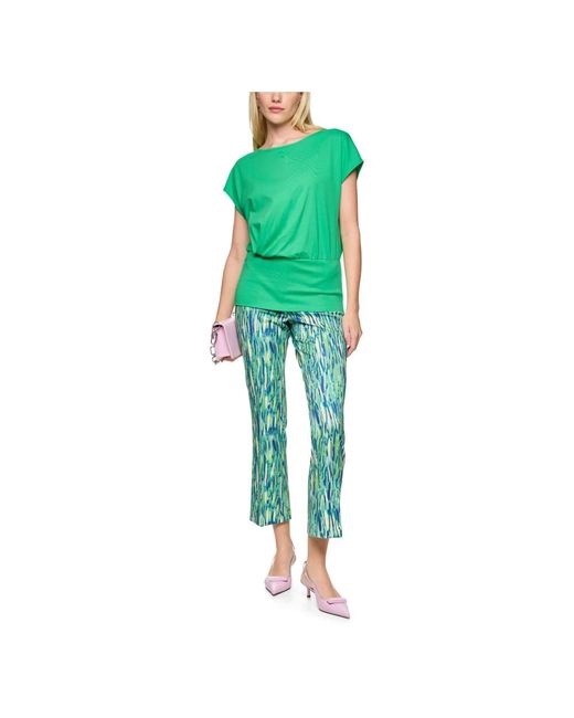 Marc Cain Overhemden ,Groen ,Katoen T-Shirt in het Green