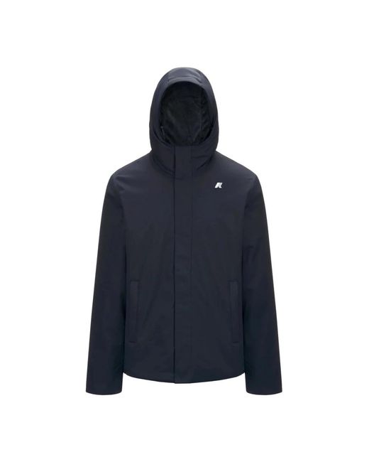 K-Way Blue Rain Jackets for men