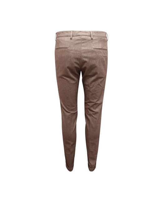 BRIGLIA Gray Chinos for men