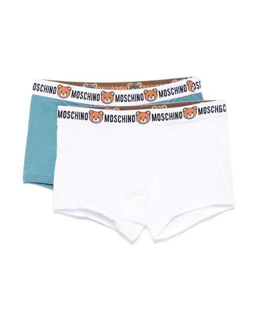 Moschino Men's White Bottoms