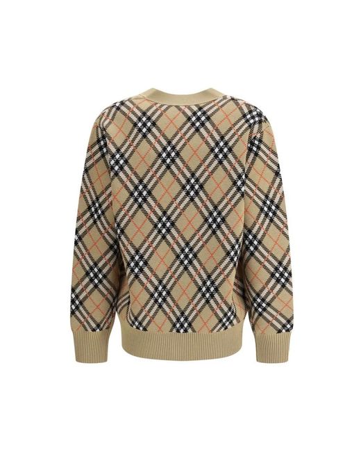 Cardigans Burberry en coloris Natural