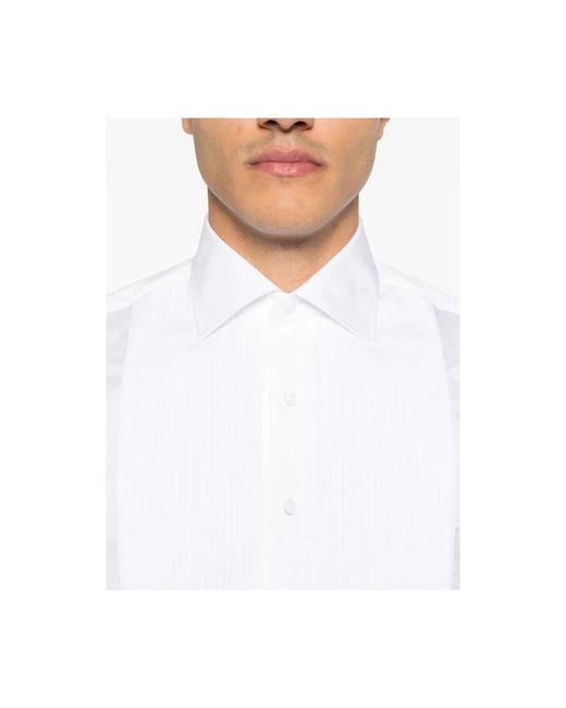 Tagliatore White Formal Shirts for men