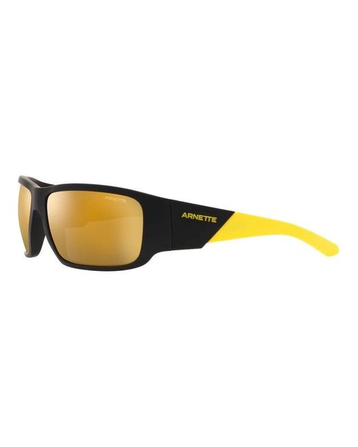 Arnette Matte black yellow/gold sonnenbrille snap ii für Herren