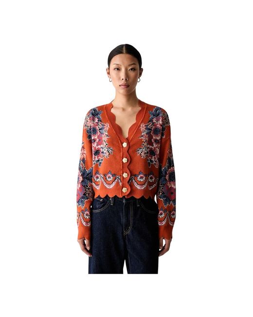 Cardigans Farm Rio en coloris Red