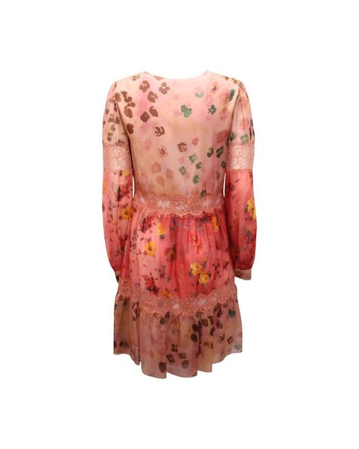 Blumarine Pink Seidenkleid Salvatore Piccione Made