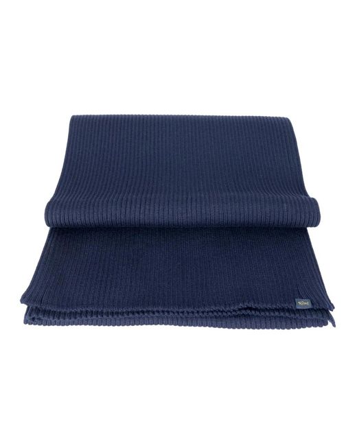 Paul & Shark Blue Winter Scarves for men