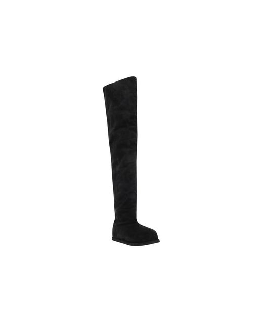AMINA MUADDI Black Over-Knee Boots