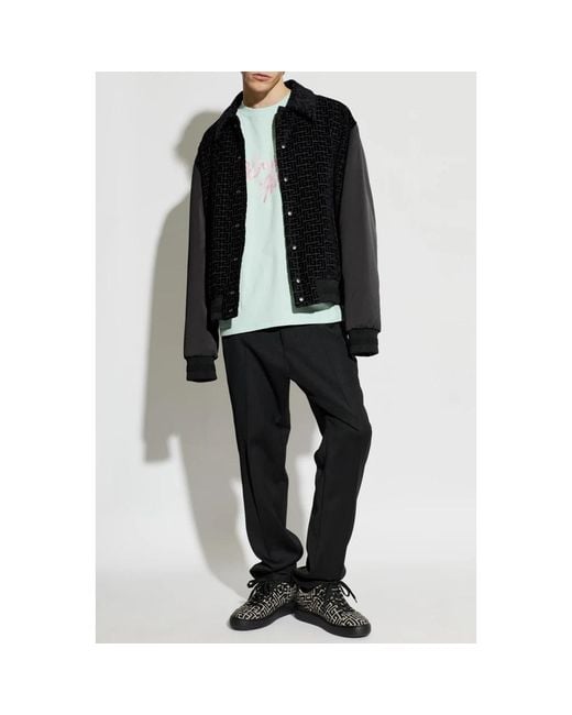 Balmain Black Bomber Jackets for men