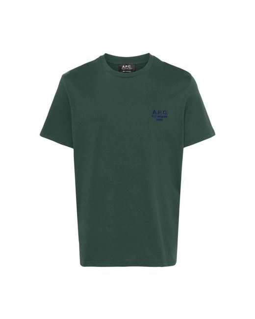 A.P.C. Green T-Shirts for men