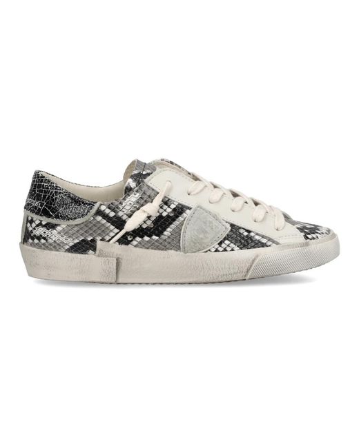Philippe Model Schoenen ,Grijs ,Katoen Prsx Tennis in het Gray