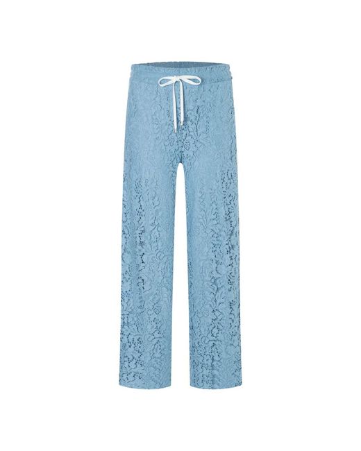 Straight Trousers di Cambio in Blue