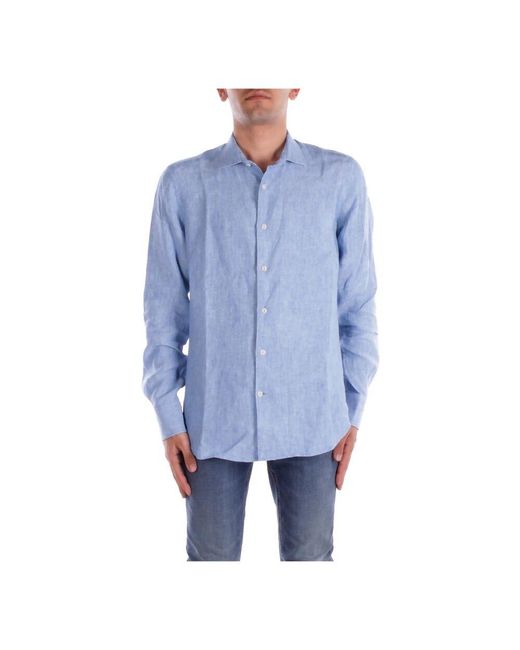 Mc2 Saint Barth Denim Hemd Mit Knöpfen in Blue für Herren