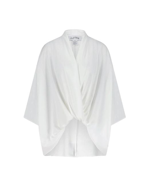 Blusa oversize estilo envoltura Joseph Ribkoff de color White