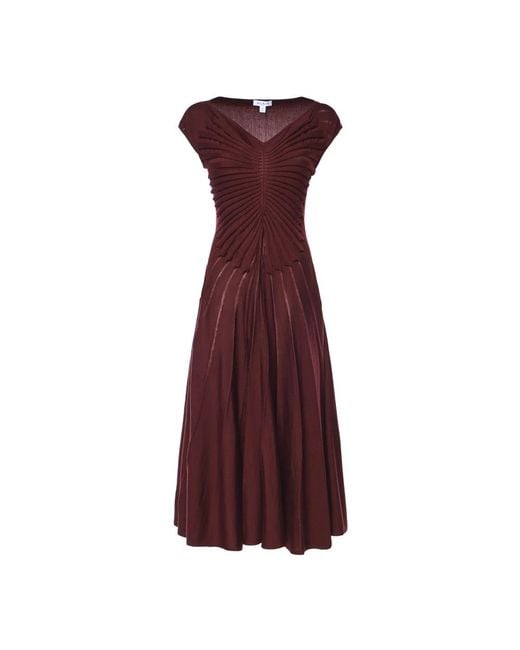 Alaïa Red Midi Dresses