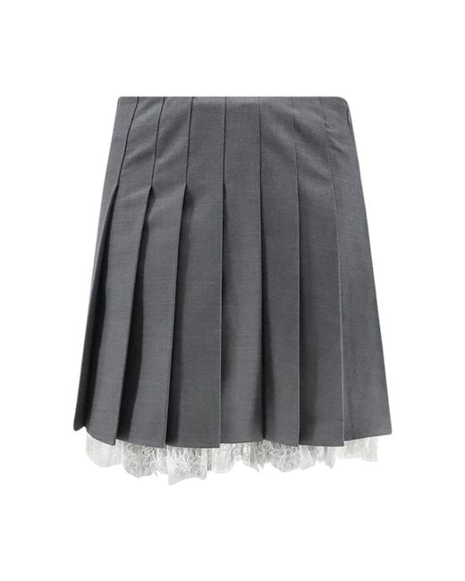 Self-Portrait Gray Short Skirts