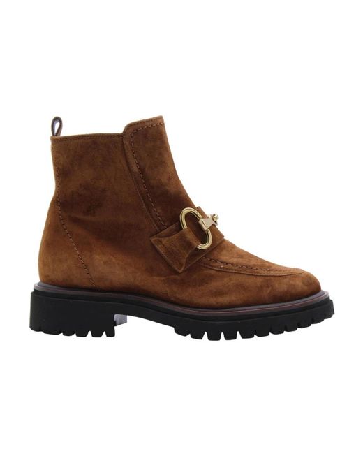 Paul Green Brown Ankle Boots