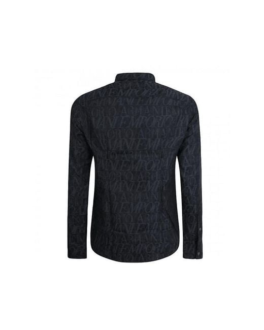 Armani Blue Casual Shirts for men