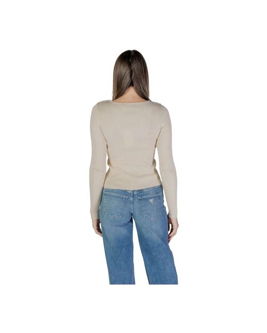 V-Neck Knitwear di Vila in Blue