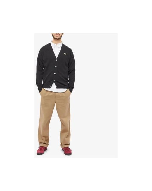 Fred Perry Black Cardigans for men